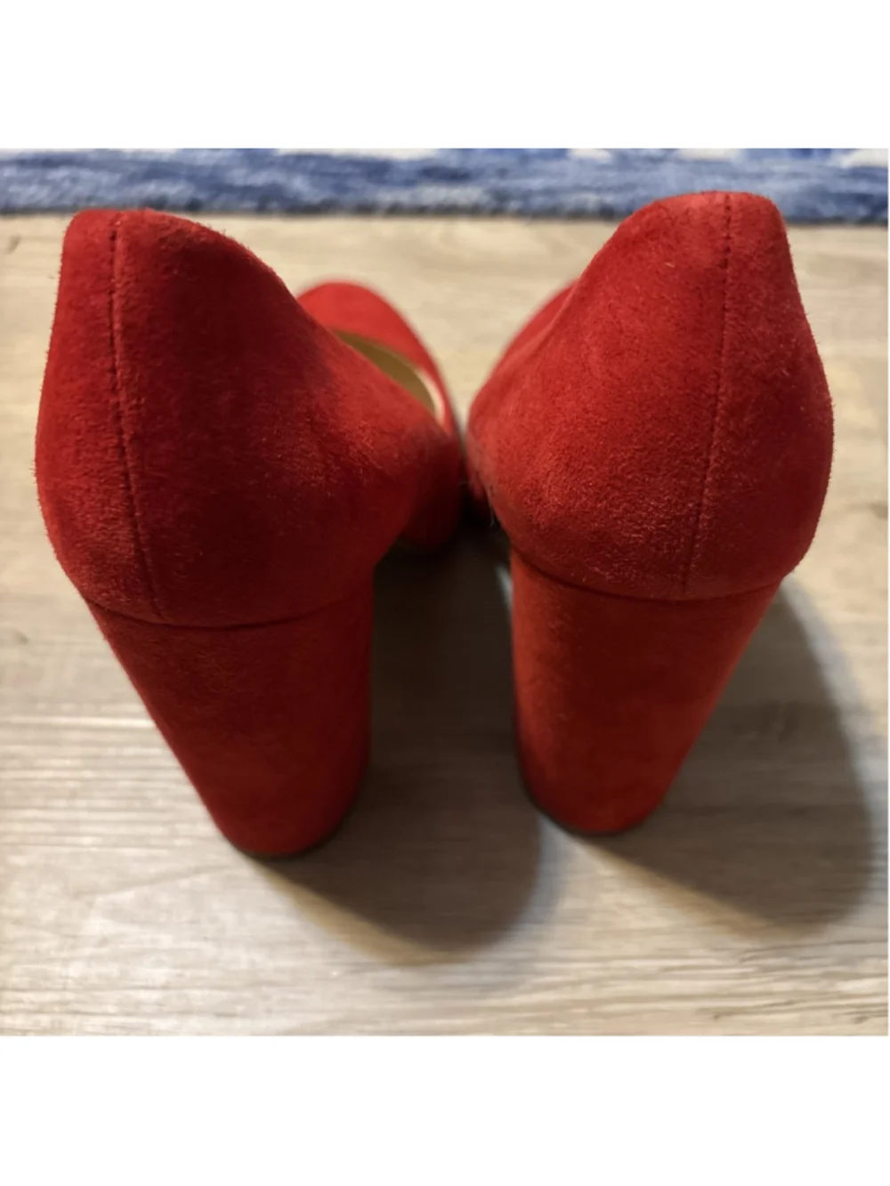Jessica Simpson Red Suede Heels Size 8 1/2 Medium